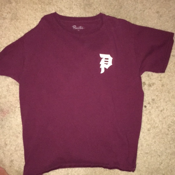 Primitive Burgundy Tee - Picture 1 of 5